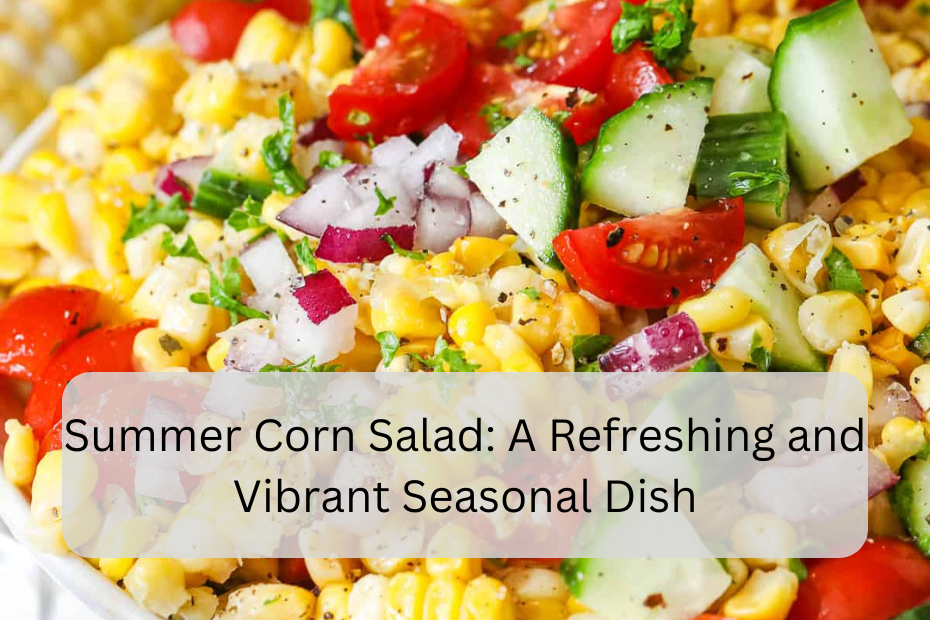 Summer Corn Salad: A Refreshing and Vibrant Seasonal Dish